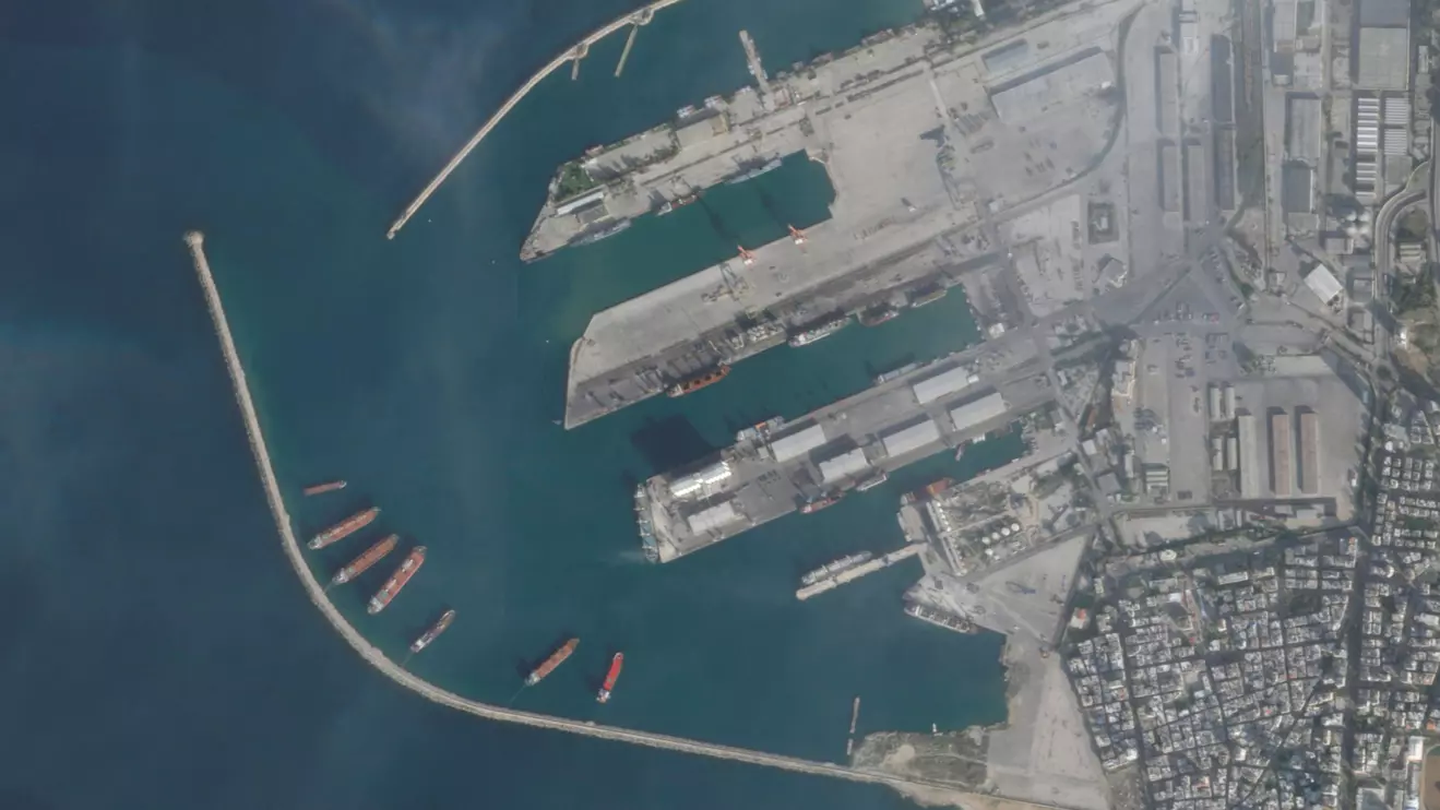 A satellite image shows a Russian naval facility, in Tartous, Syria in this handout picture taken on December 6, 2024. 2024 PLANET LABS INC./Handout via Reuters