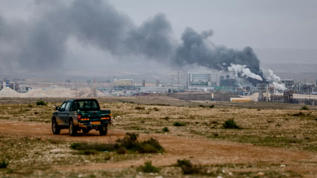 Smoke rises following an Iranian missile strike, as the U.S.-Israeli conflict with Iran continues, in Southern Israel, March 29, 2026. Reuters/Amir Cohen