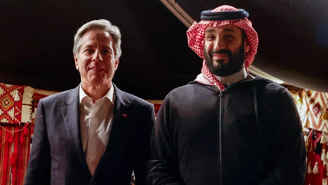 U.S. Secretary of State Antony Blinken meets with Saudi Crown Prince Mohammed bin Salman, Reuters/Evelyn Hockstein
