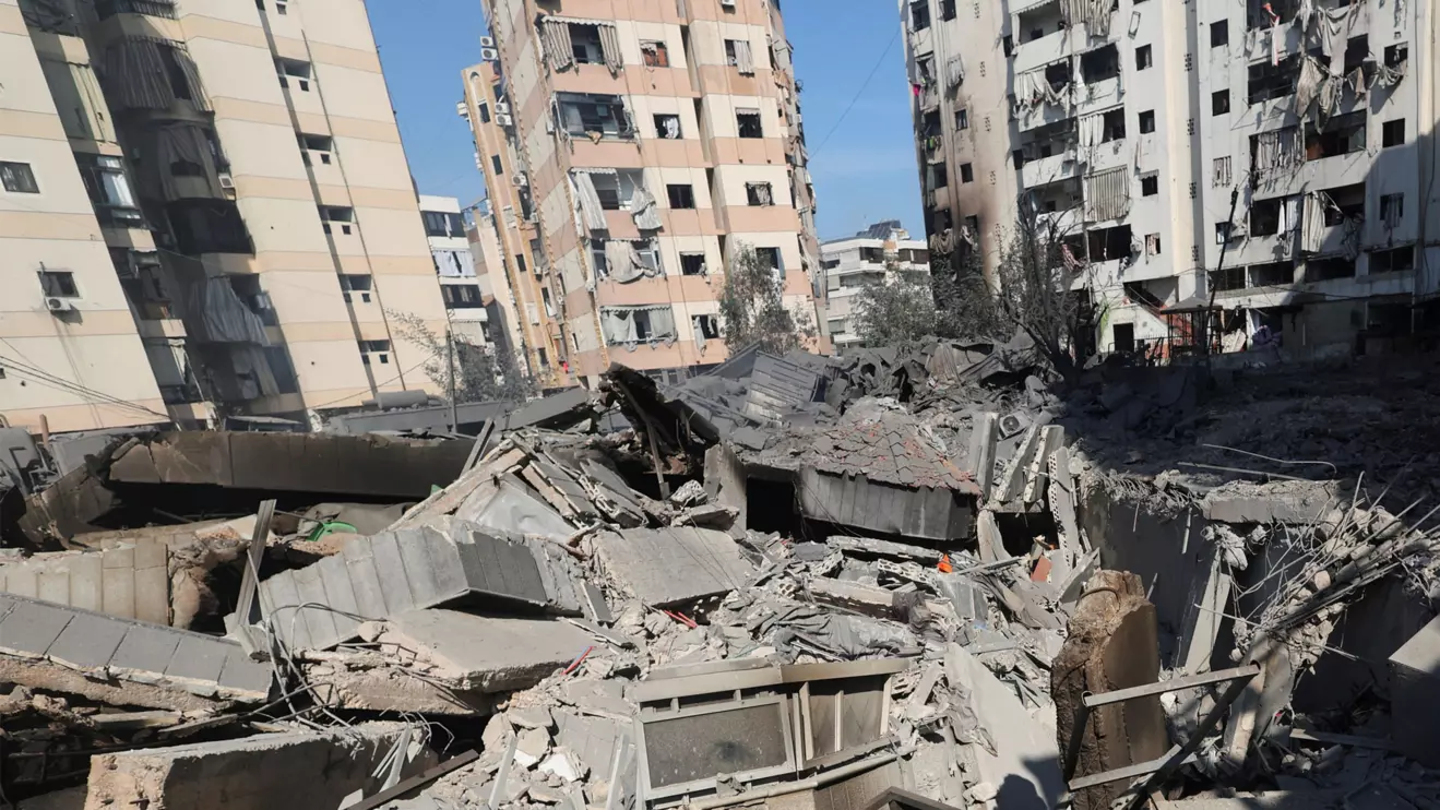 A view shows a damaged site in the aftermath of Israeli strikes on Beirut's southern suburbs, amid the ongoing hostilities between Hezbollah and Israeli forces, in Lebanon October 11, 2024. Reuters/Amr Abdallah Dalsh
