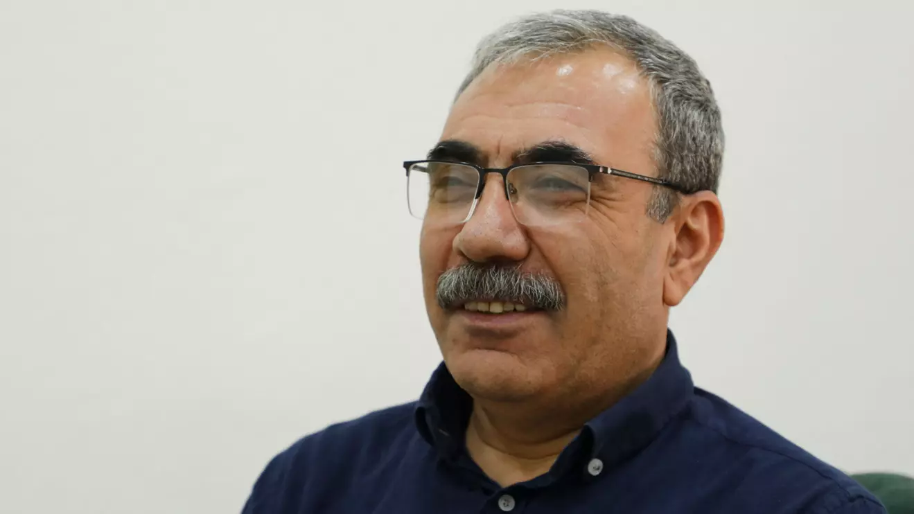 Aldar Xelil of Democratic Union Party (PYD) attends an interview with Reuters at his office in Hasaka, Syria, May 21, 2025. Reuters/Orhan Qereman