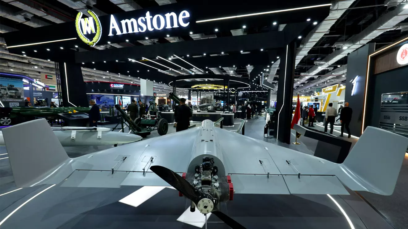 Jabbar 200, an Egyptian drone manufactured by Amstone International Group, is displayed at the Egypt Defence Expo (EDEX), showcasing military systems and hardware, in Cairo, Reuters/Mohamed Abd El Ghany