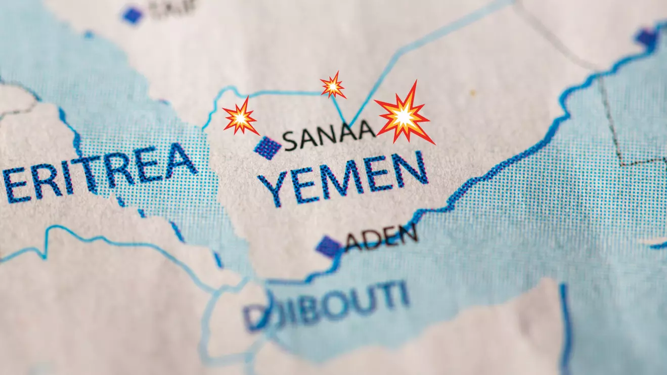 The Houthis, who control Sanaa and are backed by Iran, accused the United States and the United Kingdom of carrying out the attack © Mena Today 