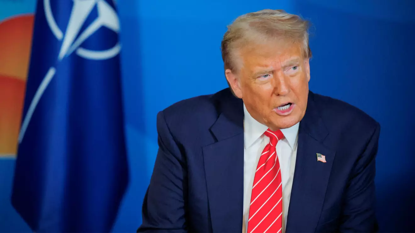 U.S. President Donald Trump speaks at the NATO summit in The Hague, Netherlands, June 25, 2025. Reuters/Brian Snyder