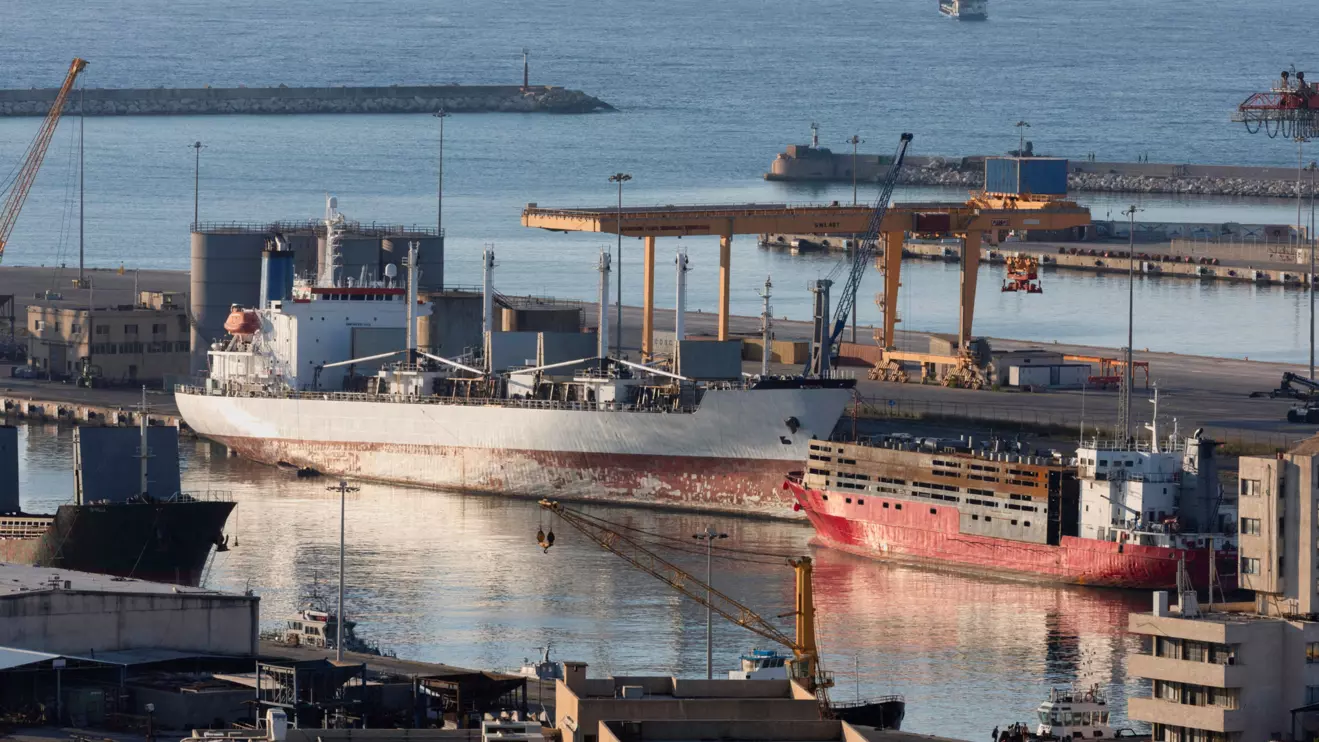 A general view of the commercial harbour of Syria's coastal city of Tartous, Syria, December 14, 2024. Reuters/Umit Bektas