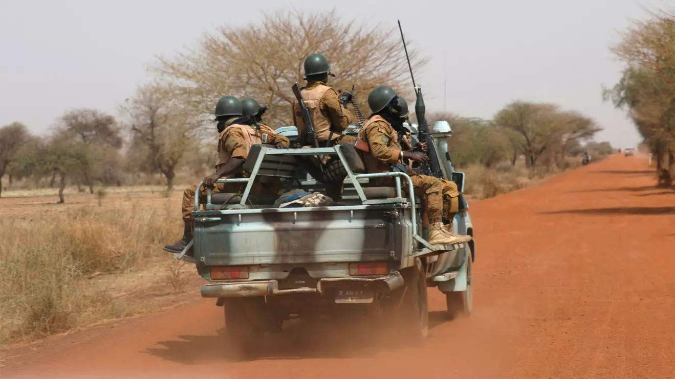 Soldiers from Burkina Faso patrol on the road of Gorgadji in the Sahel region, Burkina Faso, Reuters/Luc Gnago