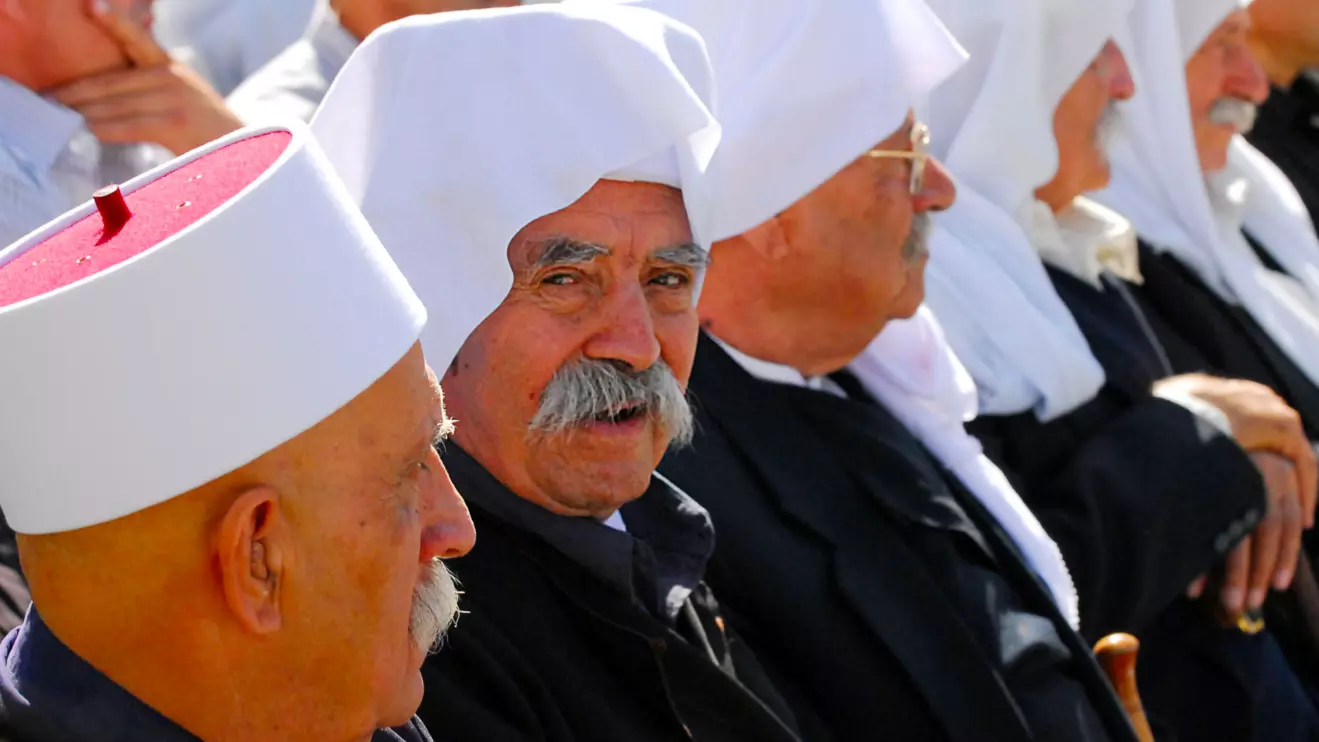 Communal Druze leaders from Majdal Shams, Israel © Mena Today 