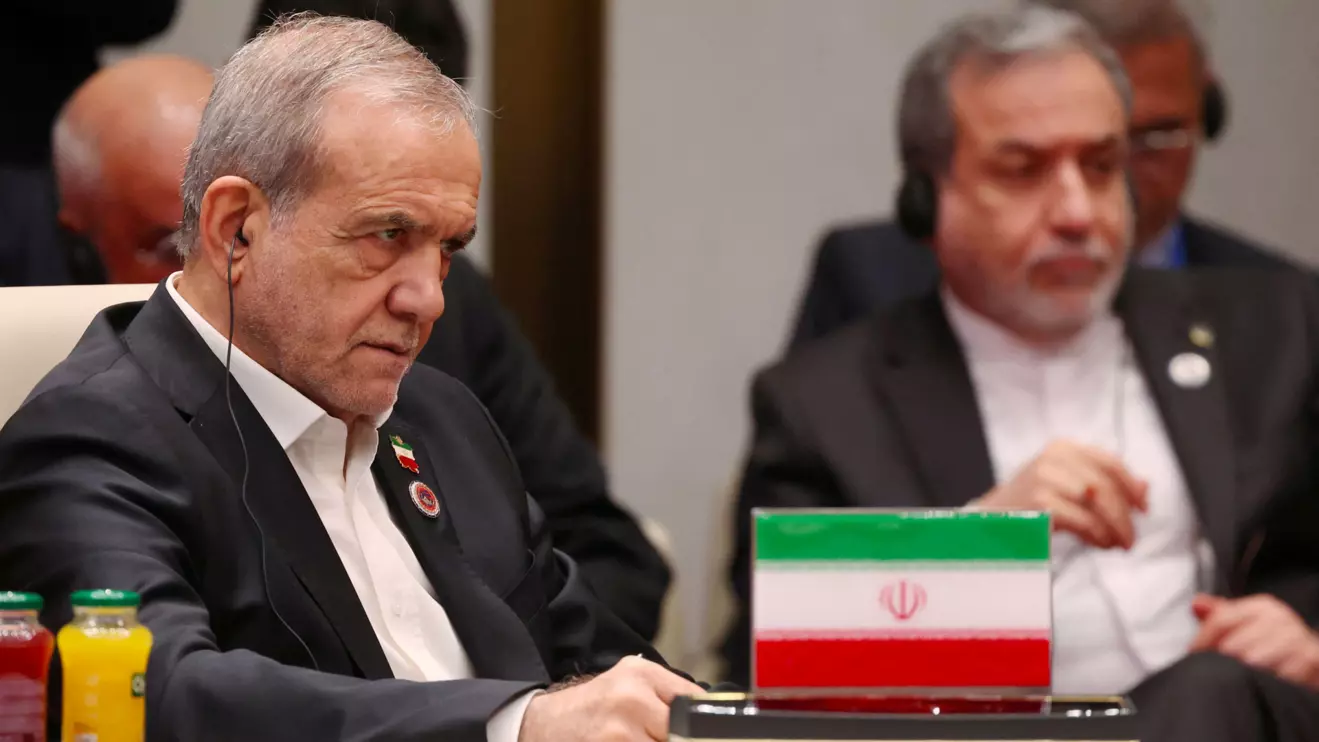 Iranian President Masoud Pezeshkian attends a session of the Shanghai Cooperation Organisation (SCO) summit in Bishkek, Kyrgyzstan September 1, 2026. Sputnik/Vyacheslav Prokofyev/Reuters