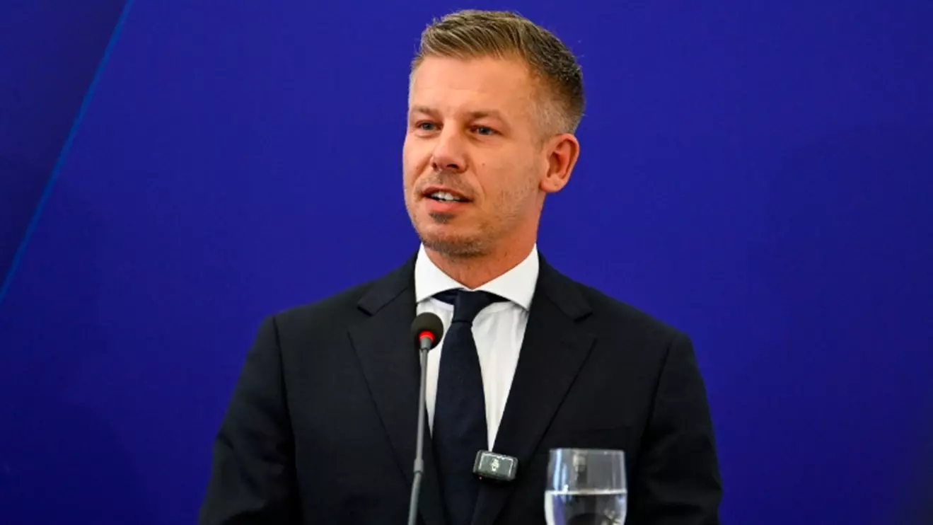 Hungarian Prime Minister Peter Magyar takes part in a press conference at Bratislava Castle, Bratislava, Slovakia, September 10, 2026. Reuters/Radovan Stoklasa