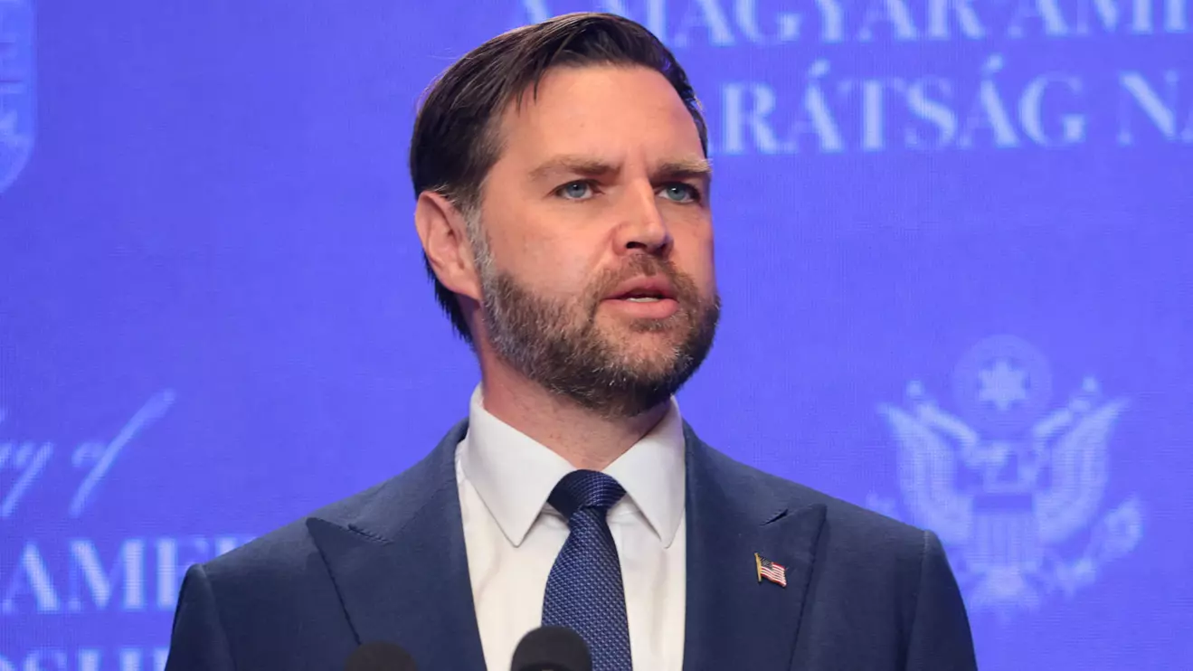 U.S. Vice President JD Vance attends a press conference with Hungarian Prime Minister Viktor Orban, at the former Carmelite Monastery in Budapest, Hungary, April 7, 2026. Reuters/Jonathan Ernst