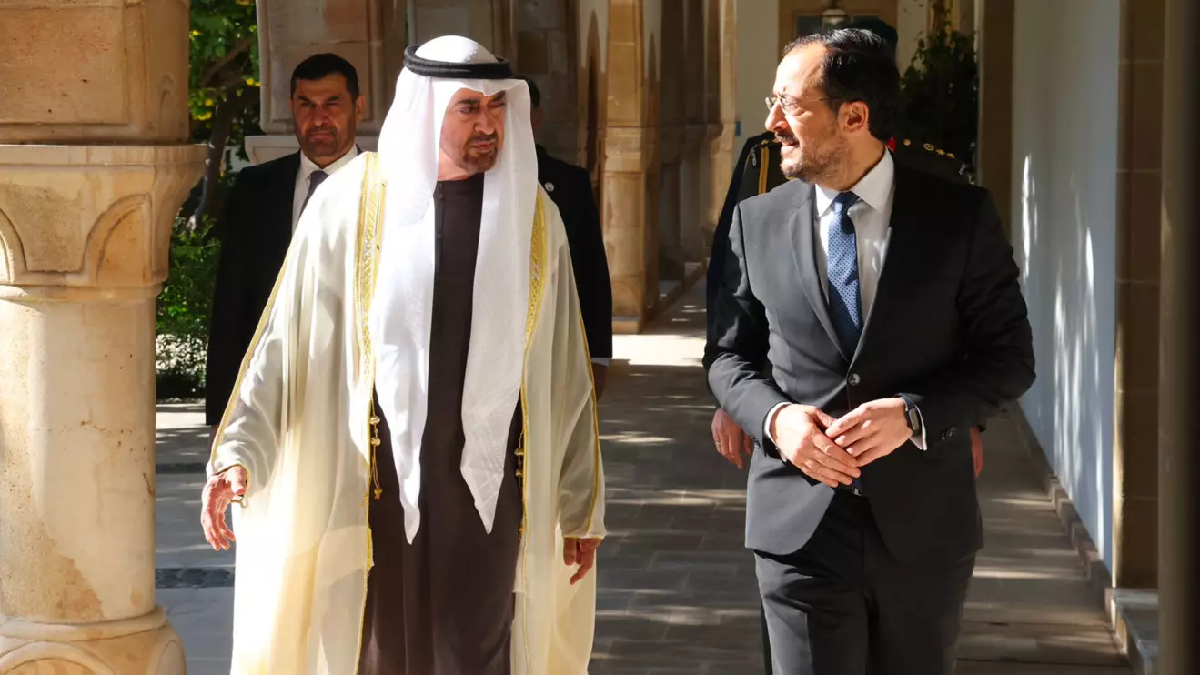 Sheikh Mohamed bin Zayed Al Nahyan and Nikos Christodoulides © X