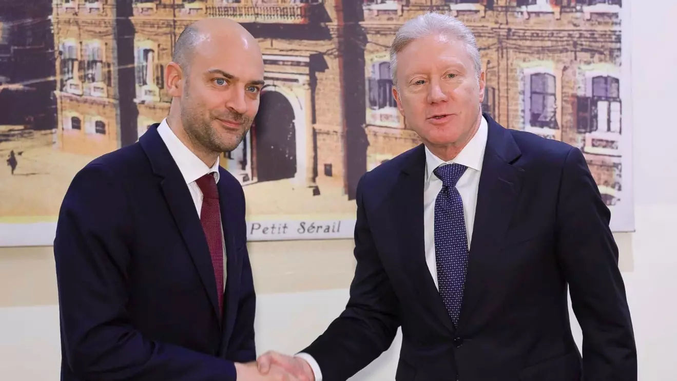 French Minister for Europe and Foreign Affairs Jean-Noel Barrot meets with Lebanon's Foreign Affairs minister Joe Rajji (R), in Beirut © X