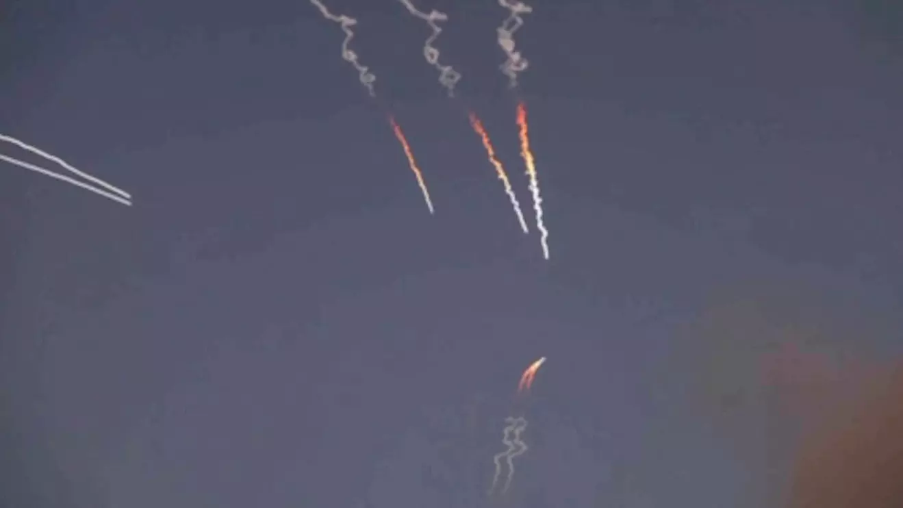 Iranian missiles are launched, as Iran's Revolutionary Guards said they had carried out attacks against a U.S. base in Jordan and 21 other targets in the Gulf on Wednesday in retaliation for American strikes around the Strait of Hormuz, from a location given as Tehran, Iran, released June 10, 2026, in this still image taken from a video. WANA via Pool/via Reuters