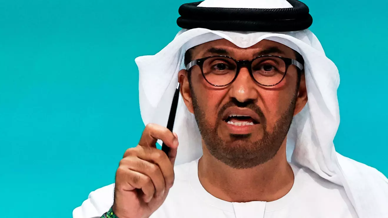 United Arab Emirates Minister of Industry and Advanced Technology and COP28 President Sultan Ahmed Al Jaber speaks during a press conference at the United Nations Climate Change Conference (COP28) in Dubai Reuters/Thaier Al-Sudani/
