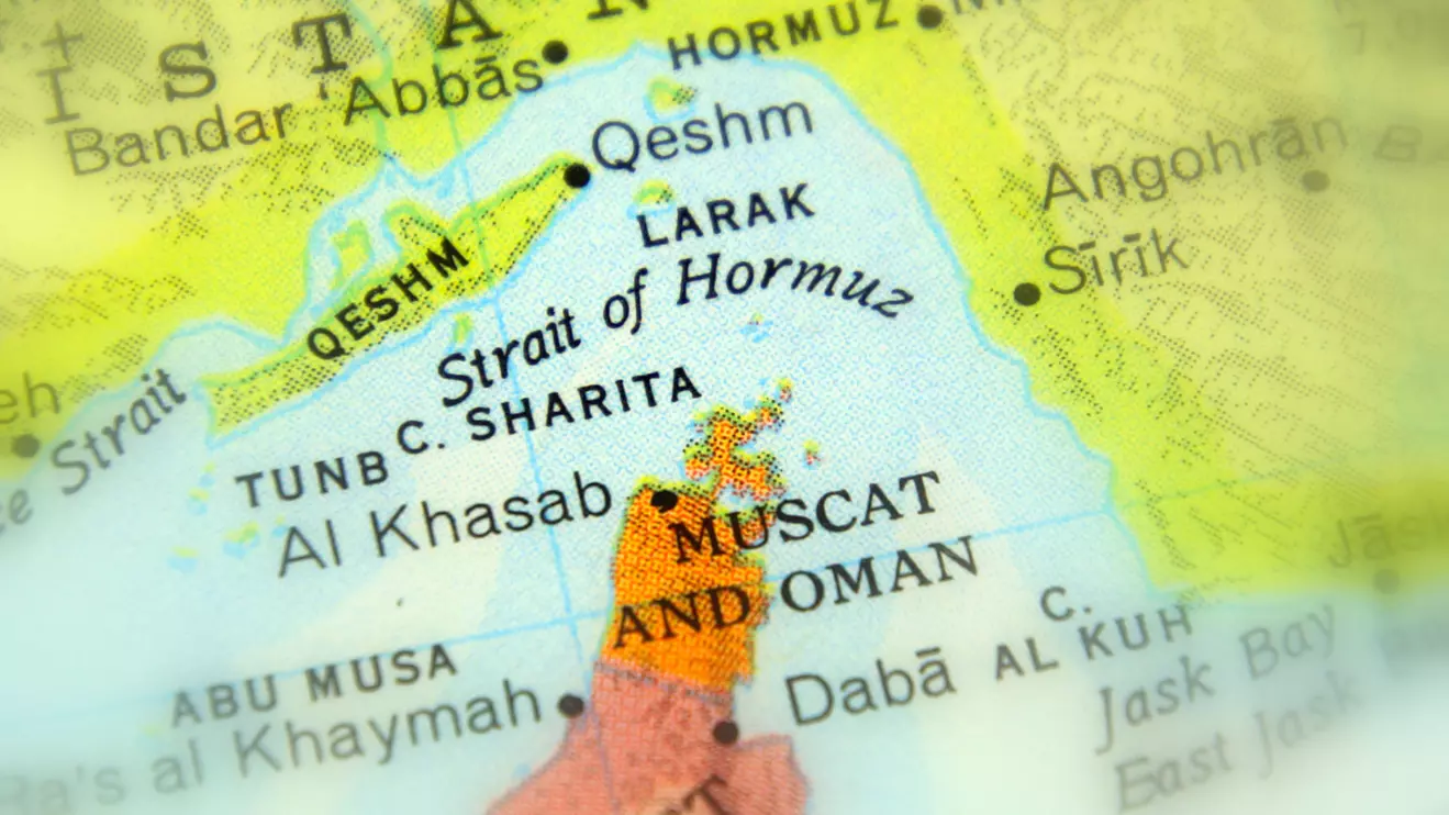 A map showing the Strait of Hormuz © Mena Today 