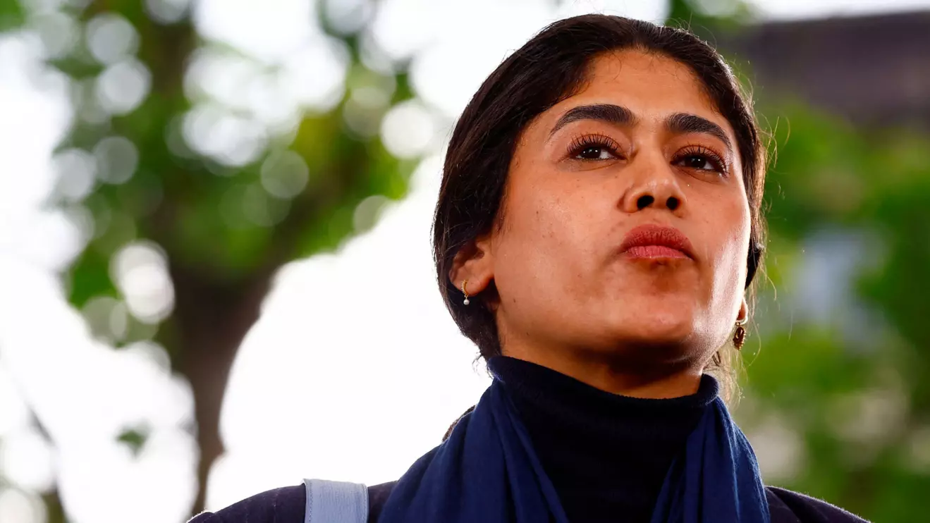 Member of the European Parliament Rima Hassan, of the French far-left opposition party La France Insoumise (France Unbowed - LFI), Reuters/Sarah Meyssonnier
