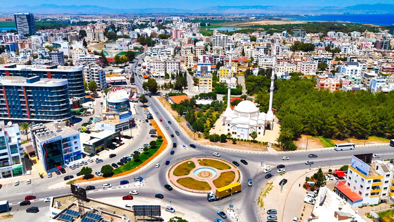 Aerial view of the city center of Famagusta in Northern Cyprus © Mena Today