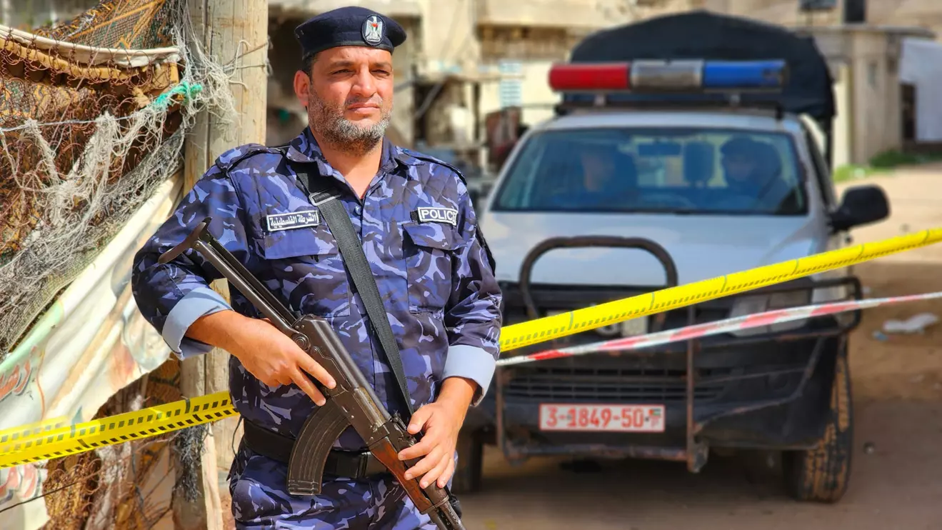 A Palestinian police officer © Mena Today 