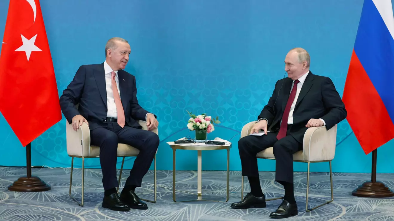 Recep Tayyip Erdogan and  Vladimir Putin © X