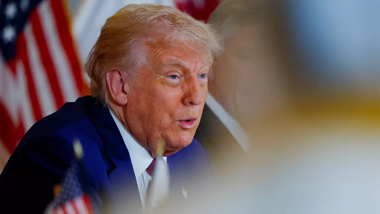 U.S. President Donald Trump speaks during a roundtable discussion in Doha, Qatar, May 15, 2025. Reuters/Brian Snyder