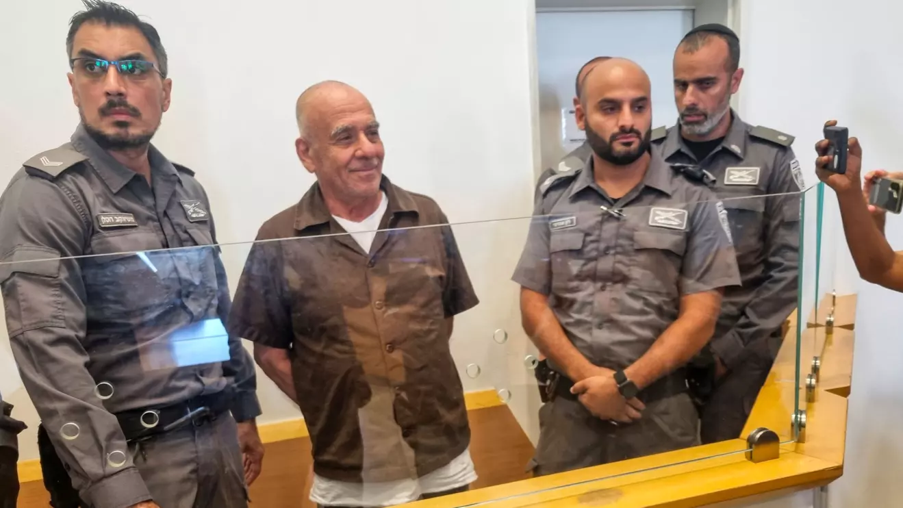 Israeli citizen Moti Maman stands in a courtroom after he was accused by Israeli security services of involvement in an Iranian-backed assassination plot targeting prominent people including Israeli Prime Minister Benjamin Netanyahu, in Beersheba District Court in southern Israel, September 19, 2024. Reuters