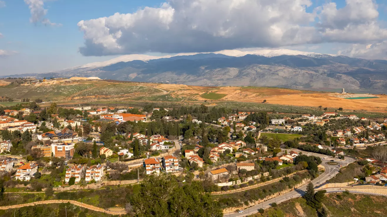 The Israeli town of Metula, located directly on the border with Lebanon © Mena Today 