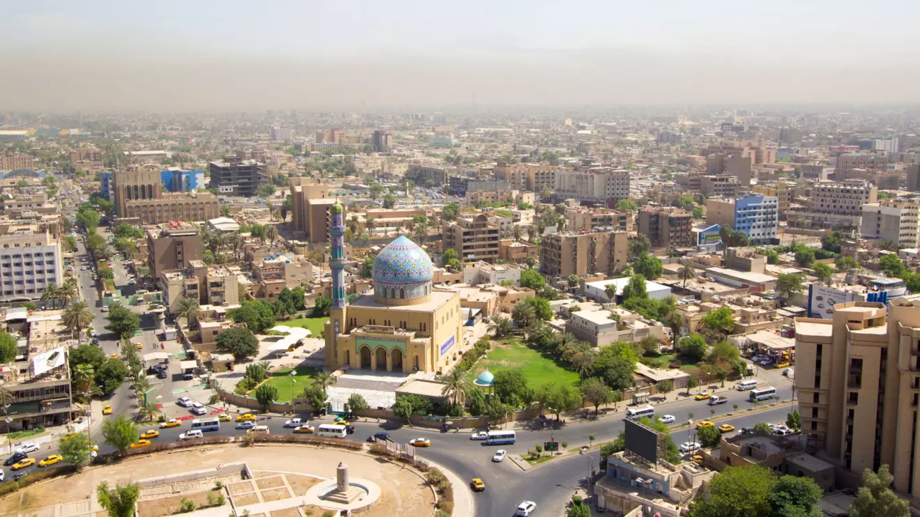  Aerial photo of the city of Baghdad, Iraq © Mena Today 