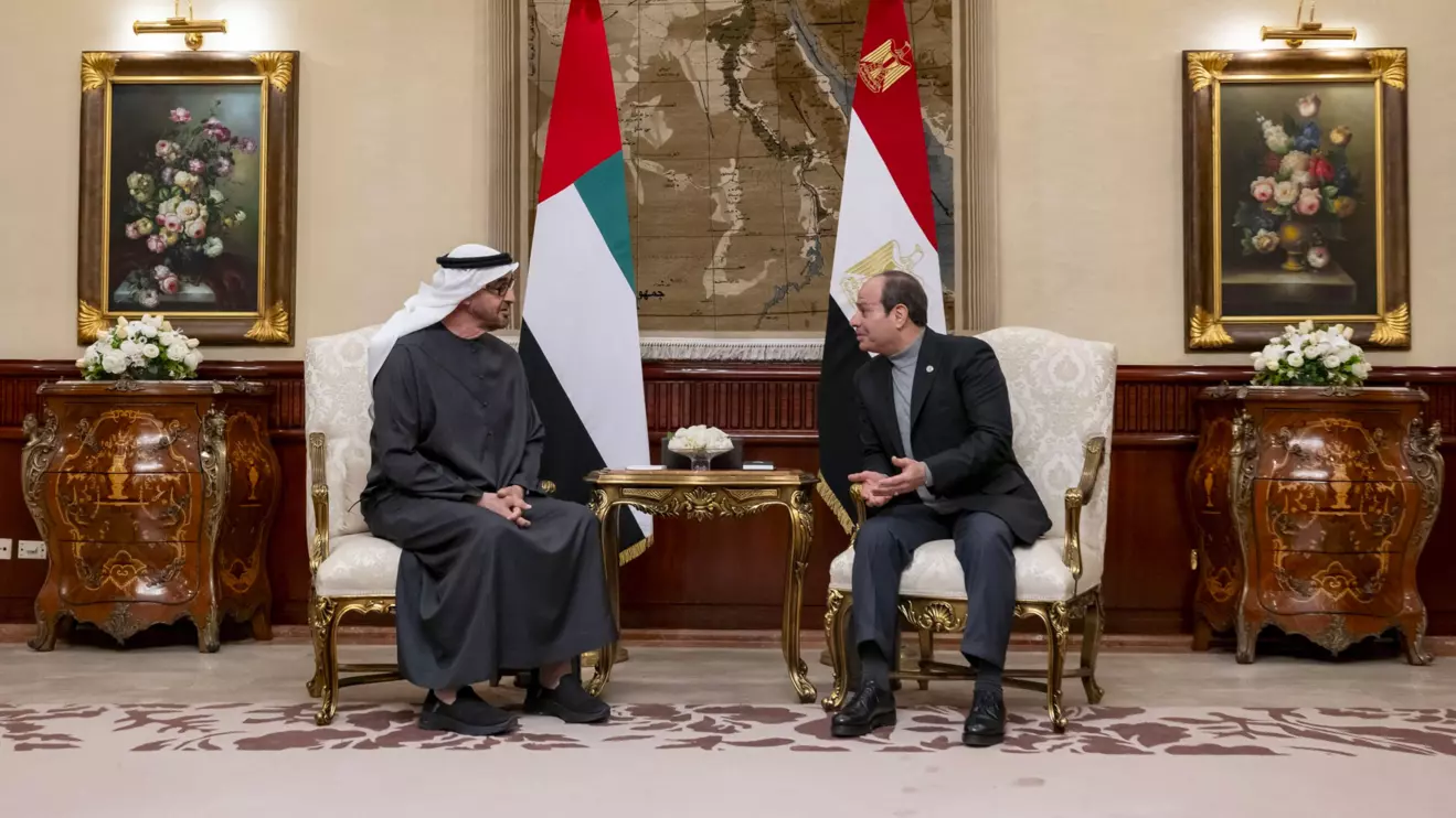 UAE, Egyptian Presidents discuss strengthening fraternal ties in Cairo © X