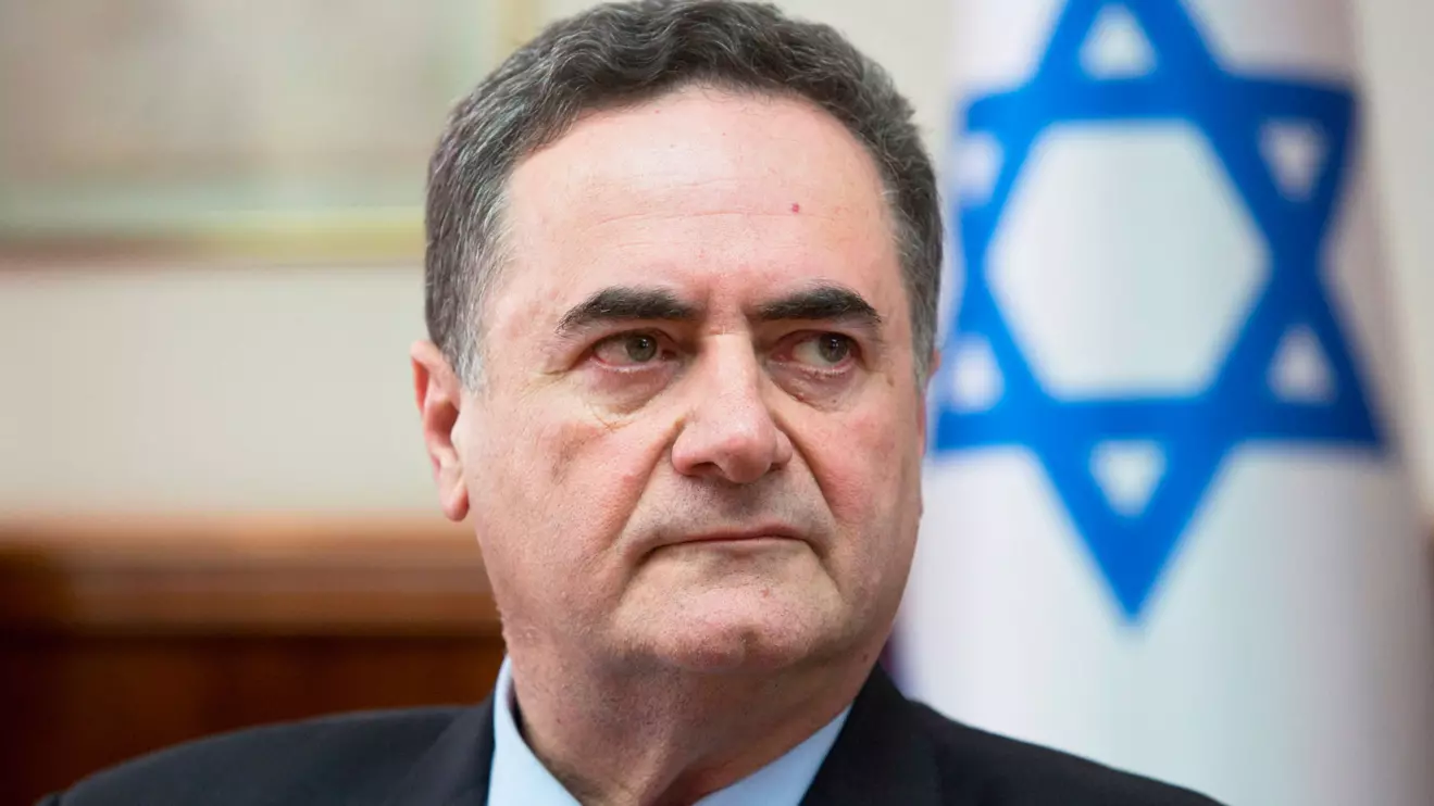 Israel Katz attends, Sebastian Scheiner/Pool via Reuters