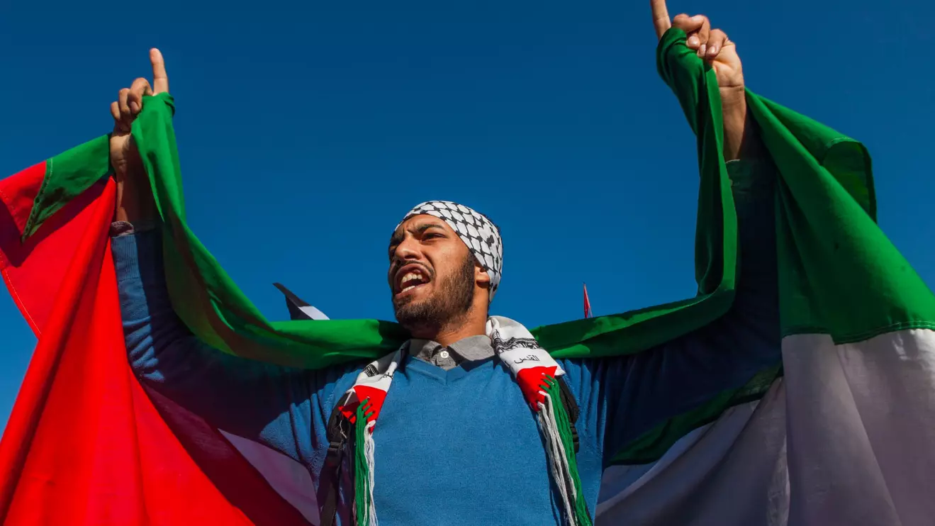 Since the onset of the Gaza conflict on October 7, large-scale protests have erupted across Morocco, demanding an end to the normalization process © Mena Today 