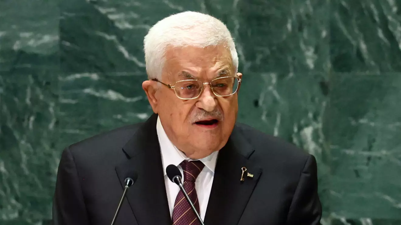 Palestinian President Mahmoud Abbas addresses the 79th United Nations General Assembly at United Nations headquarters in New York, U.S., September 26, 2024. Reuters/Brendan McDermid