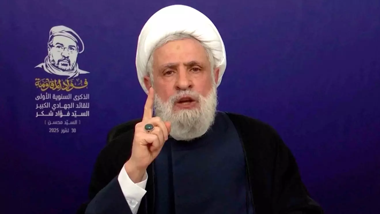 Lebanon’s Hezbollah Chief Naim Qassem © Al Manar 