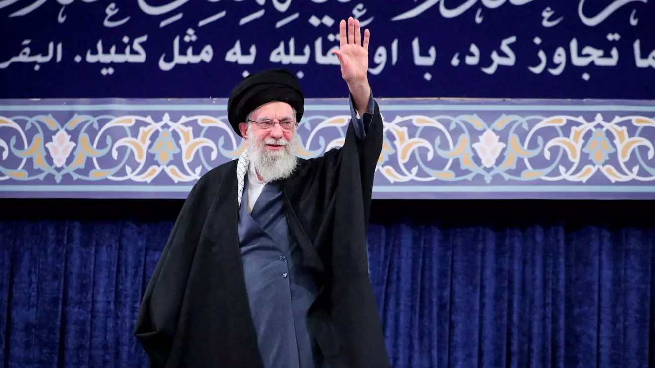 Iran's Supreme Leader Ayatollah Ali Khamenei waves during a meeting in Tehran, Iran, February 17, 2026. Office of the Iranian Supreme Leader/WANA (West Asia News Agency)/Handout via Reuters