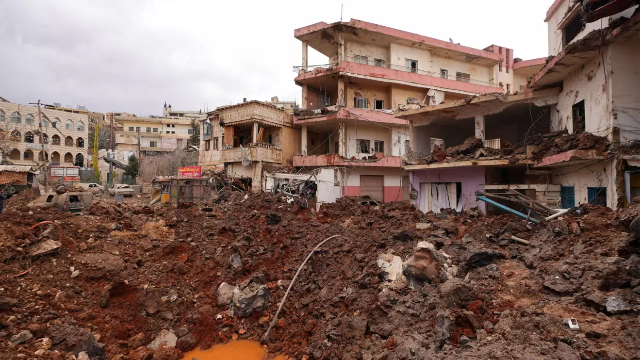 A general view of the site where Israel's military carried out an airborne operation that dropped troops overnight in the town of Nabi Chit, Lebanon, March 7, 2026. Reuters/ Mohammad Yassine