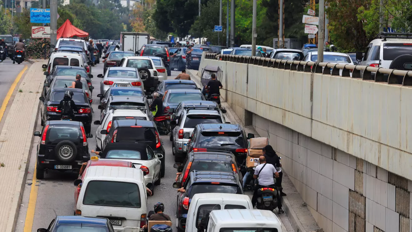 Traffic on the roads as people make their way while fleeing the southern suburbs of Beirut, after Israeli Prime Minister Benjamin Netanyahu ordered the military to attack targets in the suburbs, Lebanon, June 1, 2026. Reuters/Mohamed Azakir