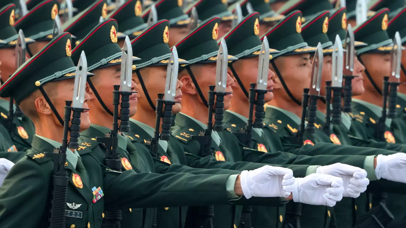 Soldiers participate in a military parade to mark the 80th anniversary of the end of World War Two, in Beijing, China, September 3, 2025. Reuters/Maxim Shemetov