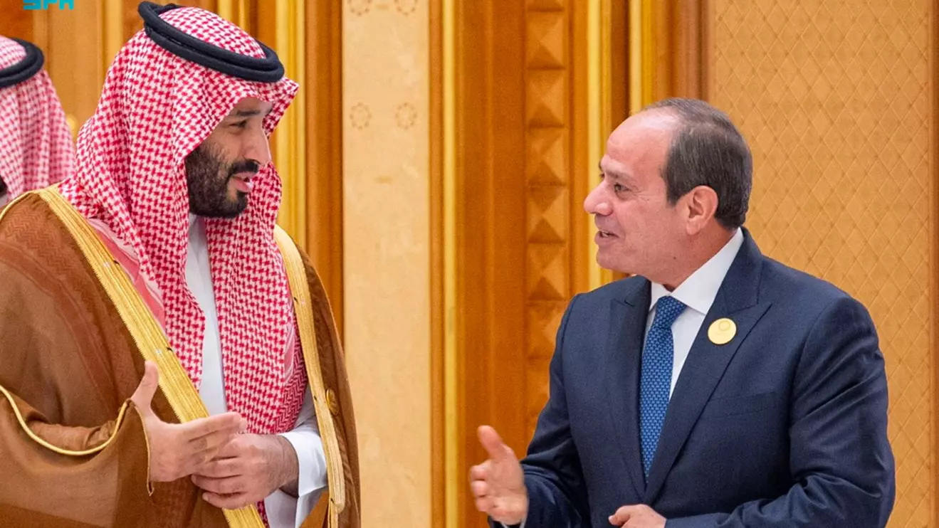 Saudi Crown Prince Mohammed bin Salman meets with Egyptian President Abdel Fattah al-Sisi © Saudi Press Agency 