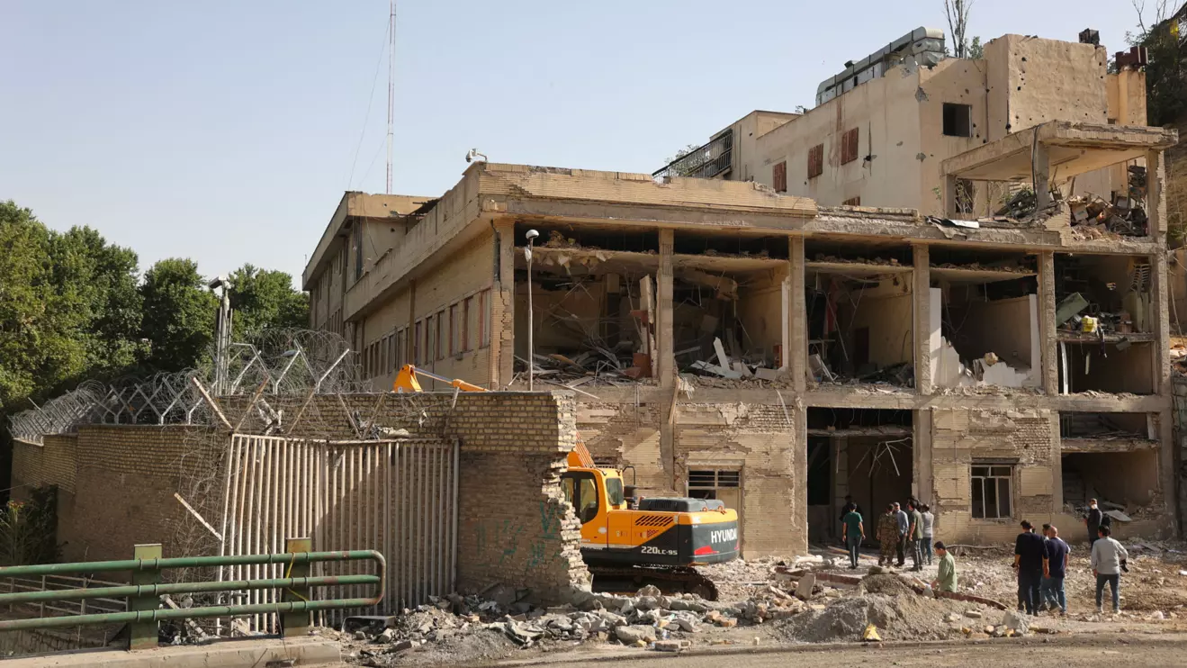 A view shows the aftermath of an Israeli strike on Evin Prison that took place on June 23 in Tehran, Iran, June 29, 2025. Majid Asgaripour/WANA (West Asia News Agency) via Reuters