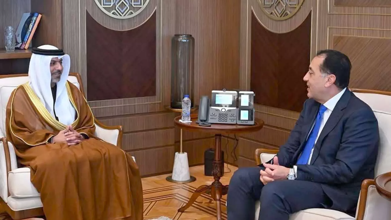 Hamad Obaid Al Zaabi and Mostafa Madbouly © WAM