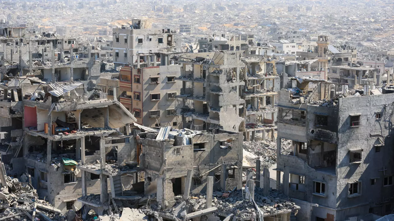 A view of destroyed buildings, amid a ceasefire between Israel and Hamas, in Gaza City, October 16, 2025. Reuters/Dawoud Abu Alkas