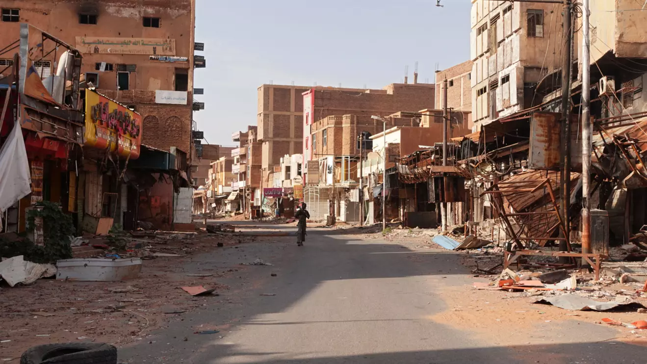 A view of a street in the city of Omdurman damaged in the year-long civil war in Sudan, April 7, 2024. Reuters/El Tayeb Siddig
