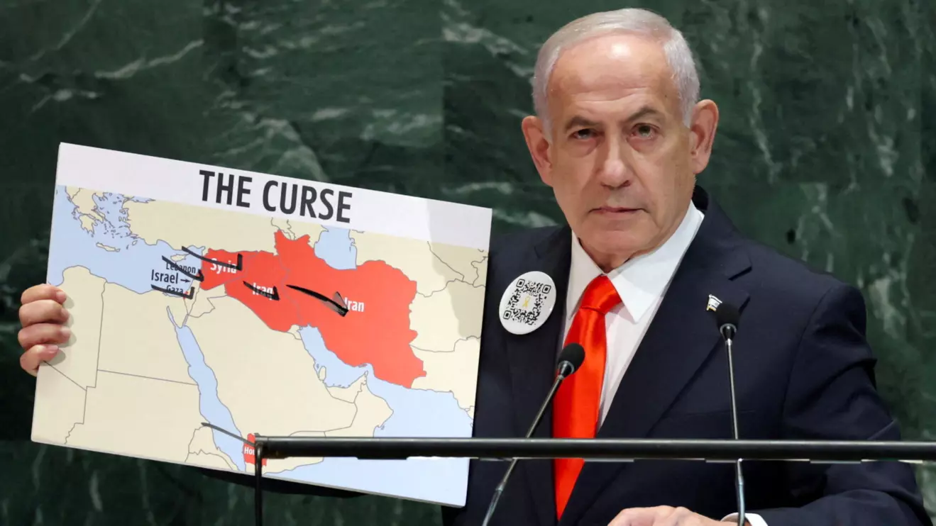 Israeli Prime Minister Benjamin Netanyahu addresses the 80th United Nations General Assembly (UNGA) at U.N. headquarters in New York City, U.S., September 26, 2025. Reuters/Jeenah Moon