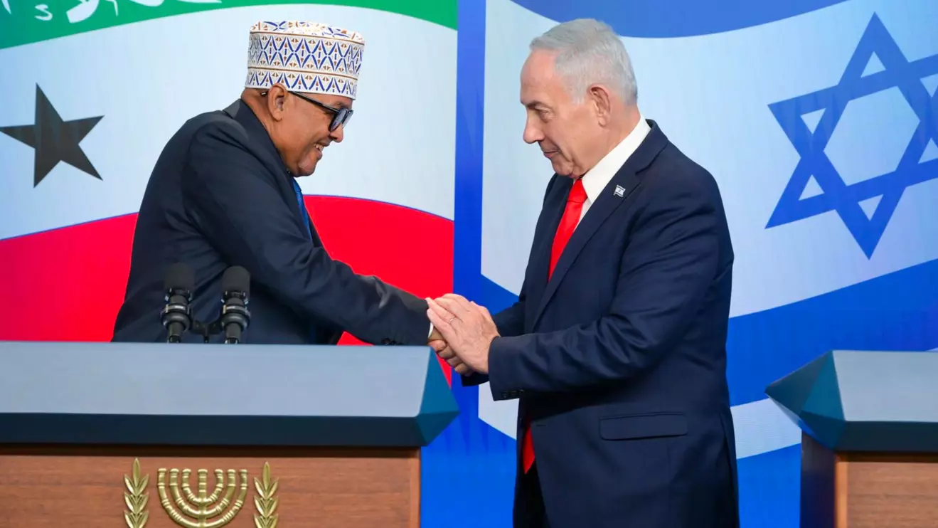 President Abdirahman Mohamed Abdullahi and Benjamin Netanyahu © PMO