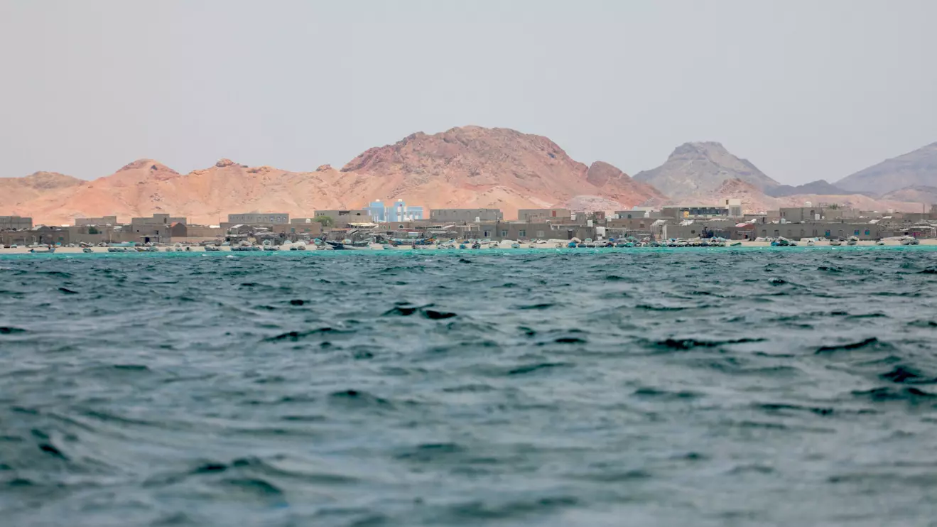A view of a village on the coast of Bab el-Mandeb, Yemen. Reuters
