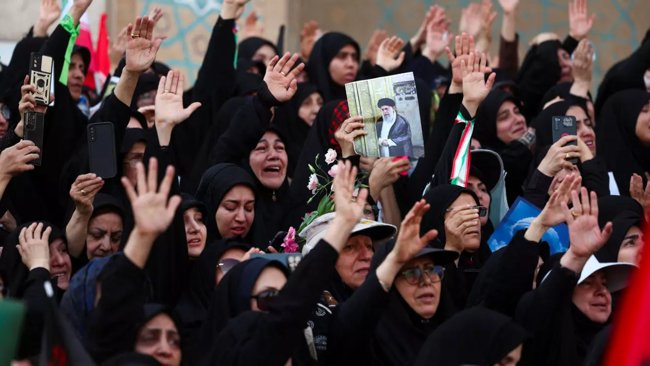 Mourners gather on the day of a public farewell ceremony to pay their respects to late Supreme Leader Ayatollah Ali Khamenei, who was killed on February 28 in Israeli and U.S. airstrikes, at the Imam Khomeini Grand Mosalla, in Tehran, Iran July 4, 2026. Majid Asgaripour/WANA (West Asia News Agency) via Reuters