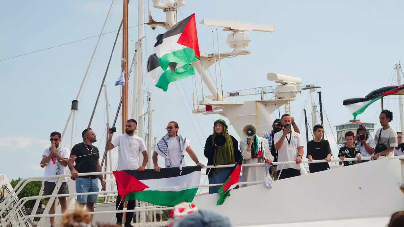 The flotilla, Global Sumud, comprising around fifty vessels, was organised by pro-Palestinian activists, many of them with documented ties to Hamas and a long record of visceral hostility toward Israel © Mena Today 