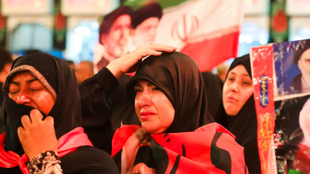 A woman reacts during a funeral procession for Iran's late Supreme Leader Ayatollah Ali Khamenei, who was killed on February 28 in Israeli and U.S. airstrikes, in Karbala, Iraq, July 9, 2026. Reuters/Khalid Al-Mousily