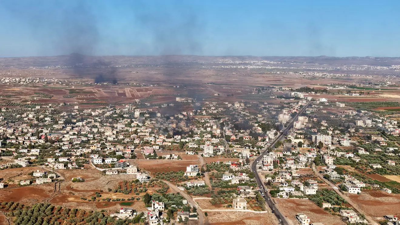 A drone view of the city of Sweida, following renewed fighting between Bedouin fighters and Druze gunmen, despite an announced truce, in Syria July 18, 2025. Reuters