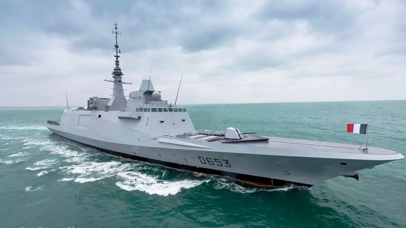  The FREMM multi-mission frigate (Aquitaine-class) "Languedoc"