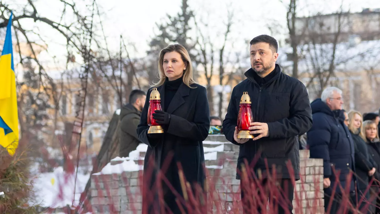 Ukraine's President Volodymyr Zelenskiy and his wife Olena Zelenska, Reuters 